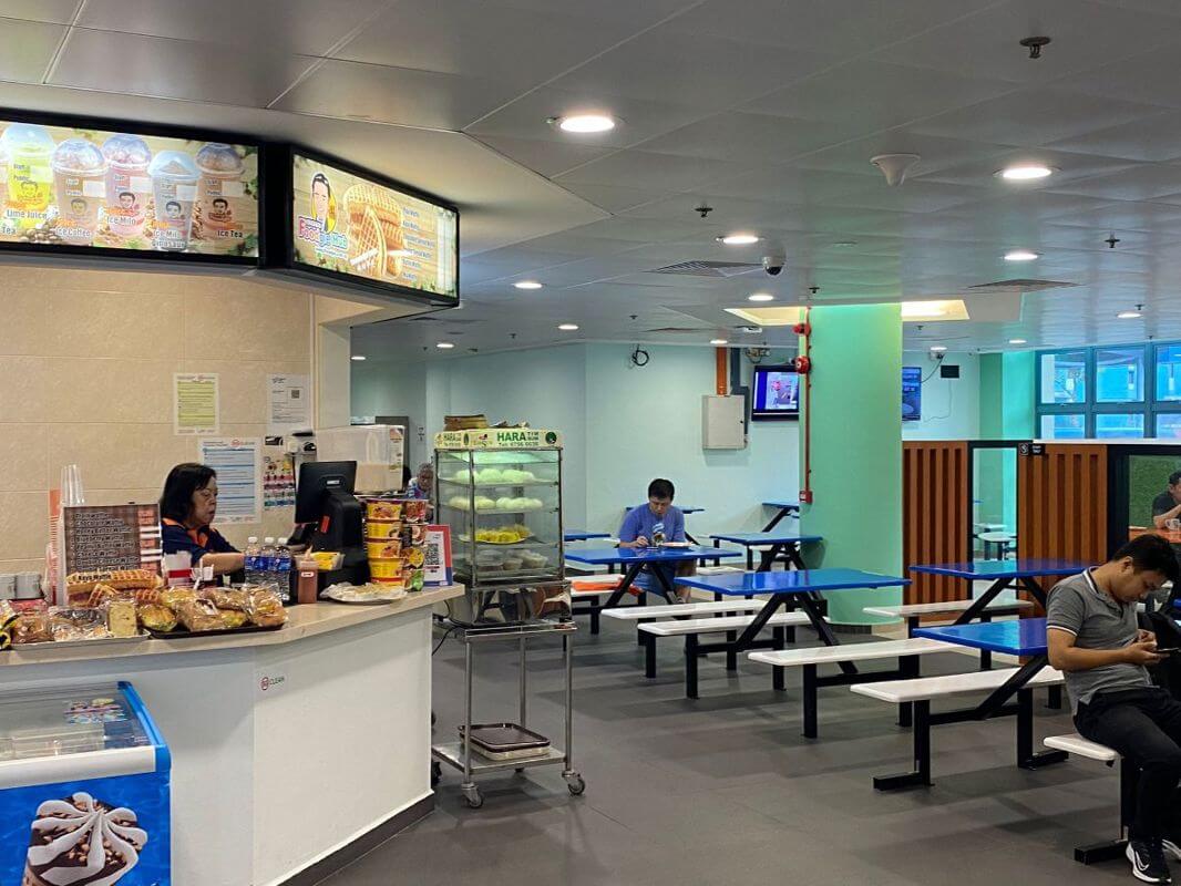 Ubi Aircon crowded aircon food court stall for lease